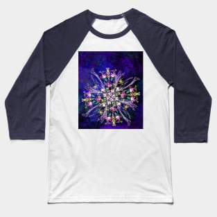 Abstract delicate silk flowers Baseball T-Shirt